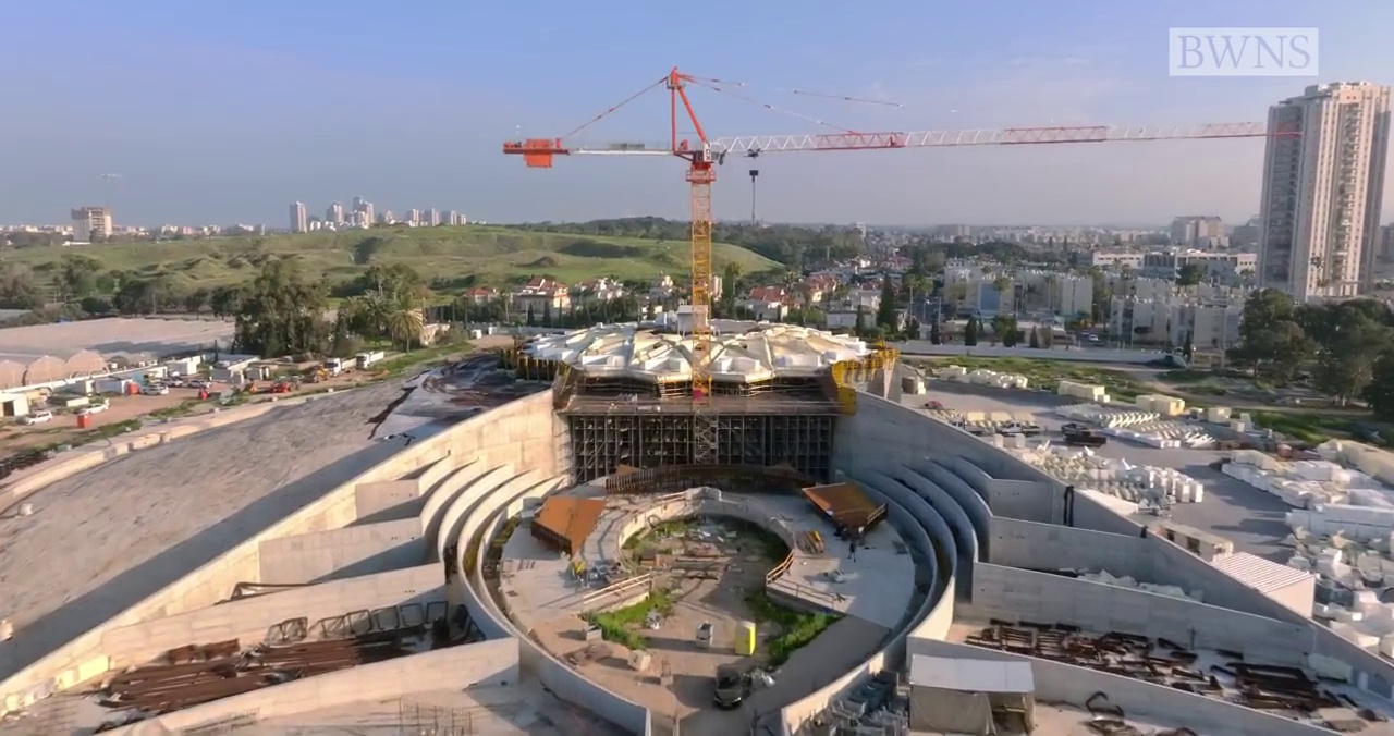panoramica del sito della costruzione del tempio di ‘Abdu’l-Bahá