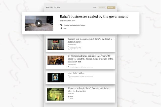 Gli Archivi della Persecuzione Bahai in Iran